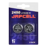 Japcell CR2450 Lithium knapcelle batteri 2 stk. blister